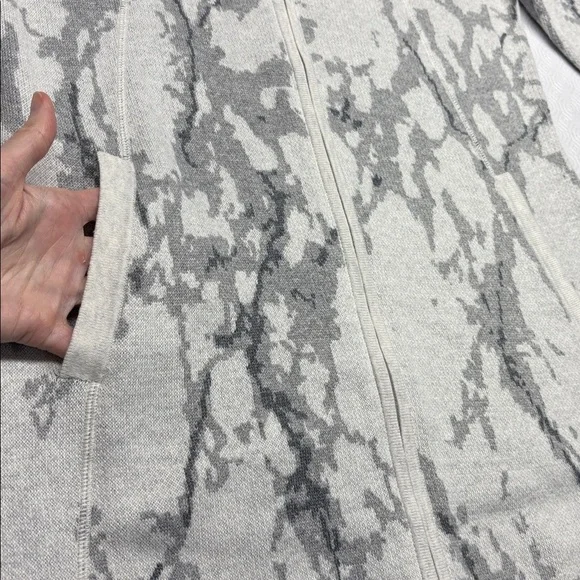 Rachel Zoe Full Zip Sweater Grey Medium - Picture 3 of 10